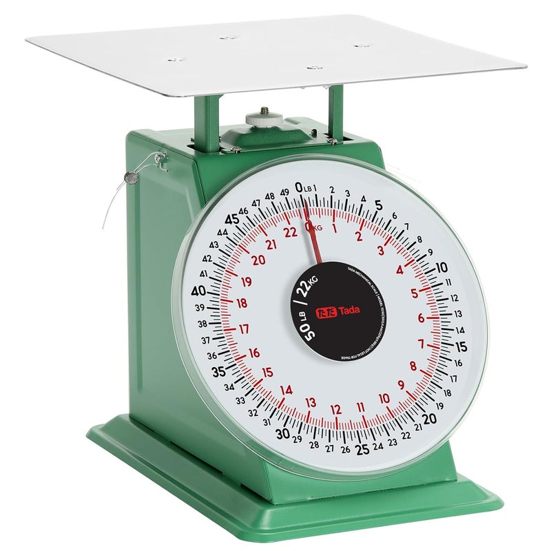 ta da 50lb Heavy Duty Mechanical Dial Kitchen and Food Scale with Stainless Steel Platform - Image 1